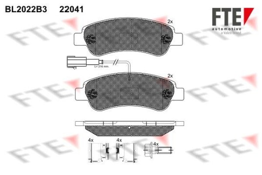 Bremseklosser FTE 9010609 Bremseklosser FTE 9010609