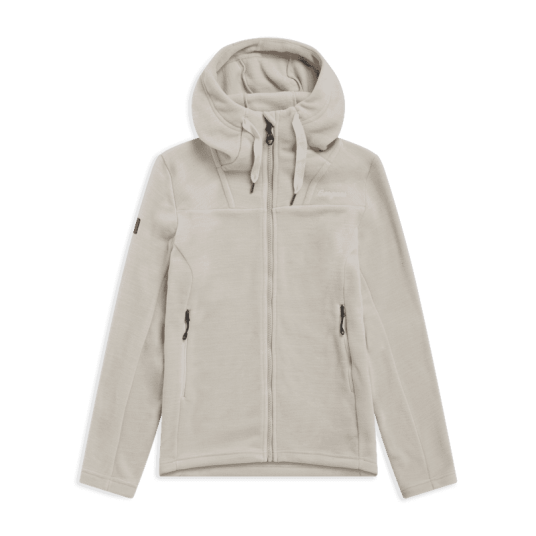 Bergans Hareid Fleece Hood Jacket Women Coastal Sand S S