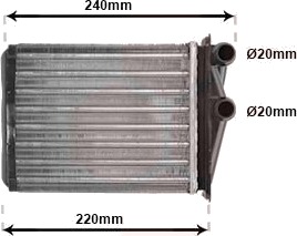 VAN WEZEL 43006380 Varmeapparat register