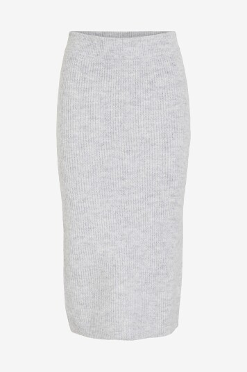 Vila Skjørt viRetta Pencil Knit Grå Vila Skjørt viRetta Pencil Knit Grå