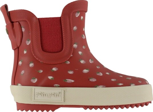 Pom Pom Pmlook Gumboots Ankle Burgundy 26 Pom Pom Pmlook Gumboots Ankle Burgundy 26