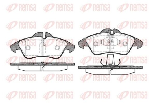 Bremseklosser REMSA 0578.00 Bremseklosser REMSA 0578.00