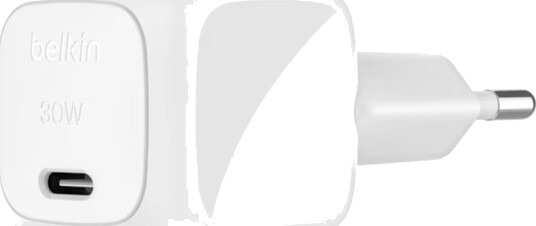 Belkin BoostCharge 30W USB-C lader hvit bulk Belkin BoostCharge 30W USB-C lader hvit bulk