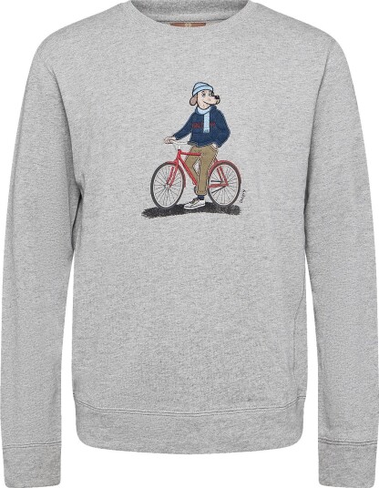 Mos Mosh Gallery Mmgludvig Crew Sweat GREY MELANGE L
