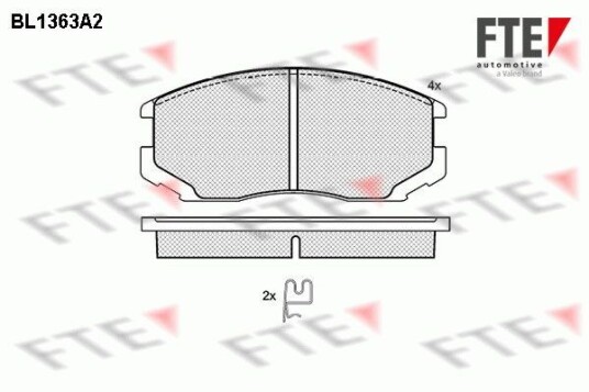 Bremseklosser FTE 9010141 Bremseklosser FTE 9010141