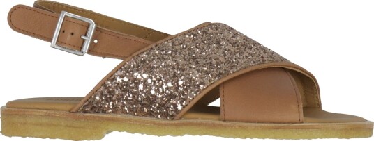 Angulus Sandaler Leire/Glitter Angulus 36 Sandals Brun