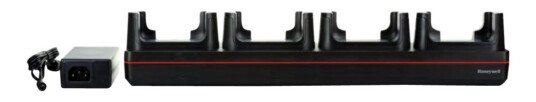 Honeywell - Ladestativ + Ac-Strømadapter - 4 Utgangskontakter - Europa - For Honeywell Ct40 Xp, Ct45, Ct45 Xp Dolphin Ct40