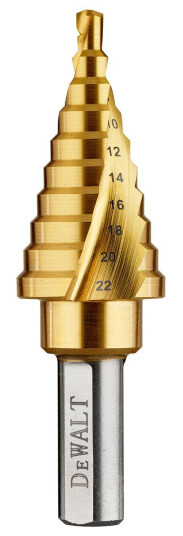Dewalt DT90246 QZ Trinnbor 4-22 mm for Metall og Plastikk