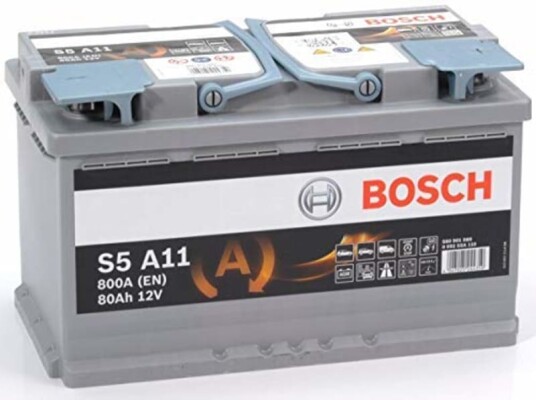 Bosch Startbatteri AGM S5 80AH 315x175x190 mm Bosch 0092S5A110