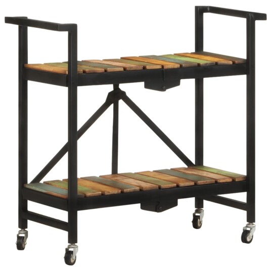Kjøkkentralle 87x36x81 cm gjenvunnet heltre 321711 Kjøkkentralle 87x36x81 cm gjenvunnet heltre 321711