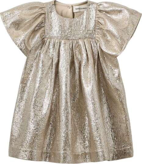 Sofie Schnoor Baby and Kids Lissiekb Dress - LIGHT GOLD - 110