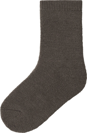 Name It Nmmwaksi Wo/Bl Terry Sock Brown 25 27