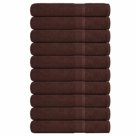 Badstuhåndklær FROGN 10 stk brun 80x200 cm 360 gsm Badstuhåndklær FROGN 10 stk brun 80x200 cm 360 gsm
