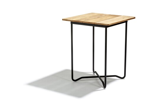 Skargaarden Grinda spisebord Teak/svart 60 x 60 cm Svart