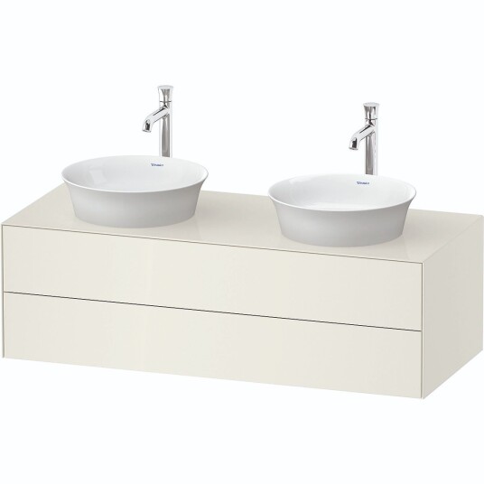 Duravit White Tulip Servantskap 2 skuf. 130x55x40,8 cm Nordisk Hvit Høyglans