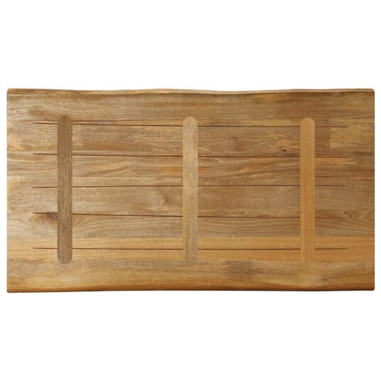  Bordplate naturlig kant 100x60x3,8 cm grovt heltre mangotre 370694
