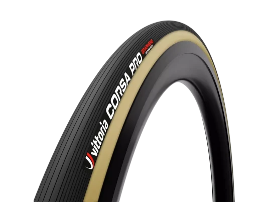 Vittoria Corsa Pro 2G road tubular 700X28 28x28C svart/brun Vittoria Corsa Pro 2G road tubular 700X28 28x28C svart/brun