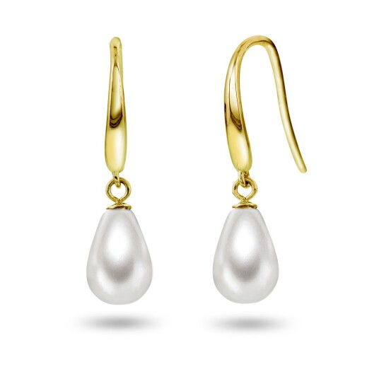 Pan Jewelry, Øredobber i forgylt 925 sølv med perlemor Pan Jewelry, Øredobber i forgylt 925 sølv med perlemor