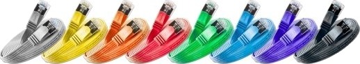 Slim Patchcords Slim Pkw Stp   K6a 3.0 Ws 3 M Cat6a U/Ftp Stp Rj 45 Rj 45 Hvit