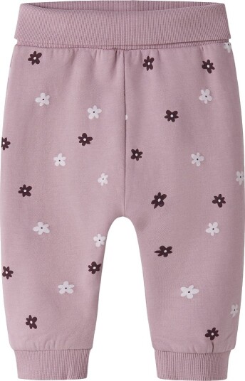 Name It Joggebukser   NbfVimone   Mauve Skygger/Flower Dots   Name It   68   Joggebukse   Rosa   62