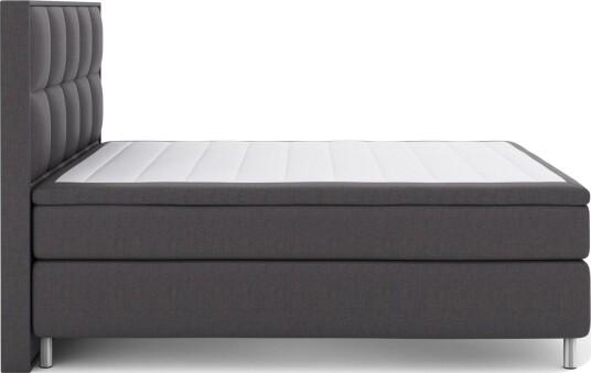 Select No 5 Komplett Sengepakke 180x200 Fast/Medium Watergel - Mørkegrå/Metallben