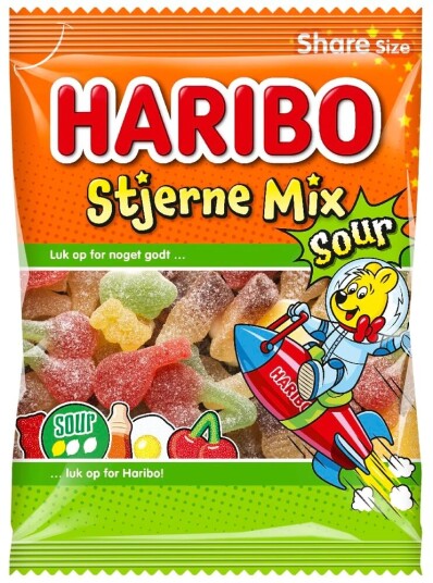 Haribo Stjärn Mix Sur 150g Haribo Stjärn Mix Sur 150g