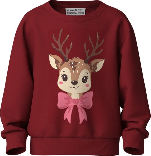 Name It Nmfvertrud Ls Nreg Sweat Bru RED DAHLIA 98