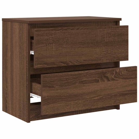 TV benk brun eik 60x35x54 cm konstruert tre TV benk brun eik 60x35x54 cm konstruert tre