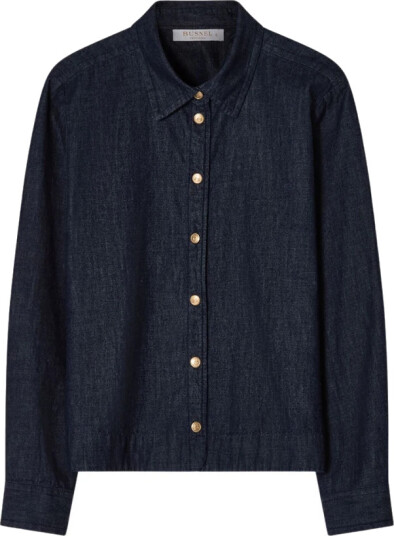 BUSNEL Poppy Denim Shirt   Navy   40