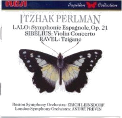 Itzhak Perlman Lalo Sibelius Ravel CD
