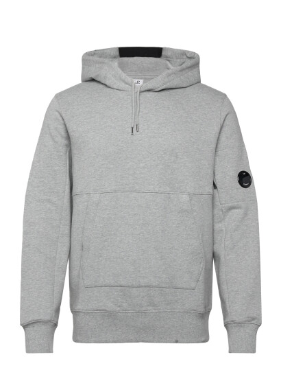 C.P. Company Diagonal Raised Fleece Hooded Sweatshirt Grey XXL