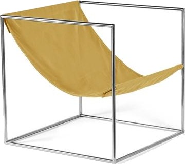 Valerie Object Solo Seat Lenestol Rustfritt Stål/ Gul