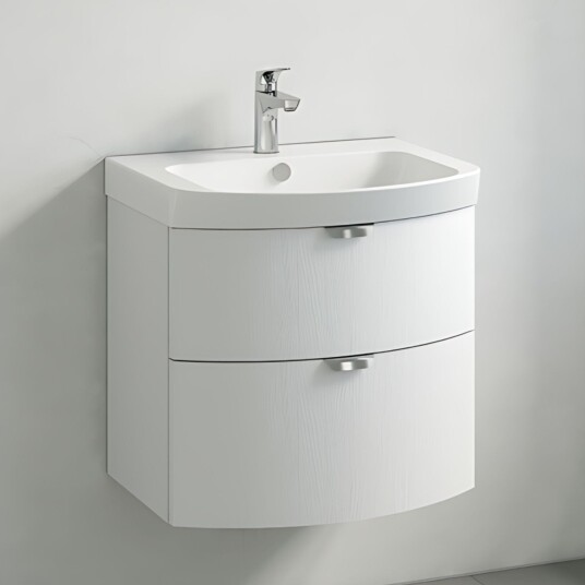 Macro Design Heart 2-skuff Servantskap med 600/800 Servant Hvit eik / 60x45cm Macro Design Heart 2-skuff Servantskap med 600/800 Servant Hvit eik / 60x45cm