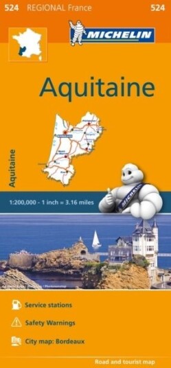 Aquitaine - Michelin Regional Map 524 Aquitaine - Michelin Regional Map 524