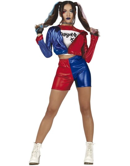 Harley Quinn Inspirert Danger Damekostyme Large