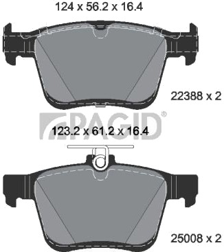 PAGID T2927N Bremseklosser