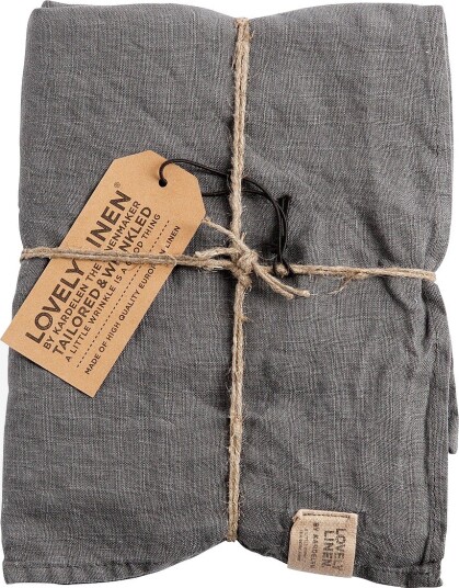 Lovely Linen Kjøkkenhåndkle Misty i vasket lin Grå Lovely Linen Kjøkkenhåndkle Misty i vasket lin Grå