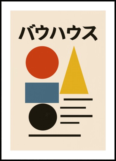 Bauhaus Geometric Abstract Plakat / 70x100