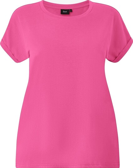 Zizzi Topp T shirts Rosa