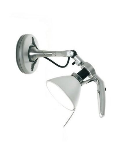 Luceplan Fortebraccio Vegglampe W1 Liten Alu