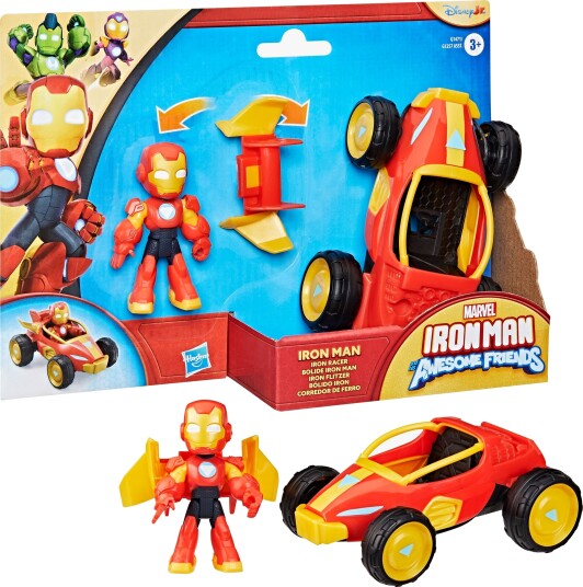 Iron Man and His Awesome Friends Actionfigur Iron Man Racer 8 cm
