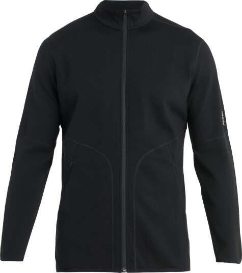 Icebreaker Men"s Merino 560 Realfleece Elemental II Long Sleeve Zip Black M