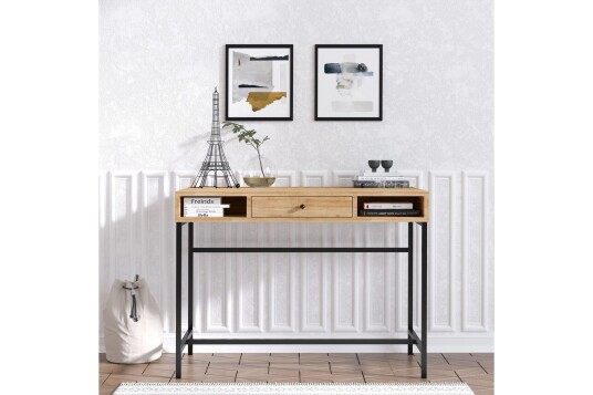 Cladells Skrivebord 60x100 cm Eik/Sort