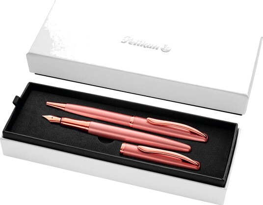 Pelikan Jazz Fyllepenn + Kulepenn Noble Elegance Gavesett - Rose Gold