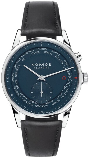 Nomos Glashütte Herreklokke N 807 Zurich Blå/Lær Ø39.9 mm