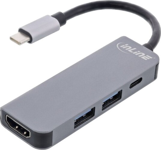 Inline Multifunction Hub Usb 3.2 1X Usb C 2X Usb A Hdmi,