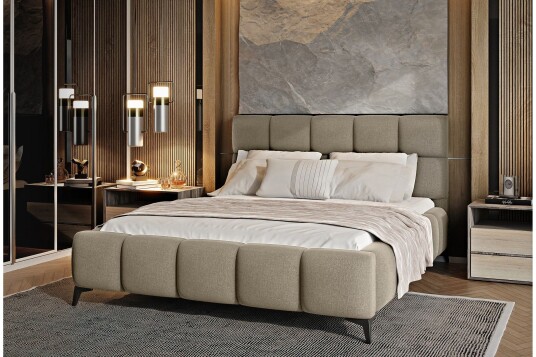 Kamble Sengeramme med Oppbevaring 140x200 cm Beige