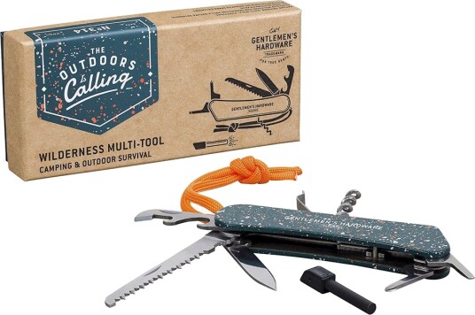 Gentlemen's Hardware Wilderness 9-i-1 Multiverktøy for Friluftsliv