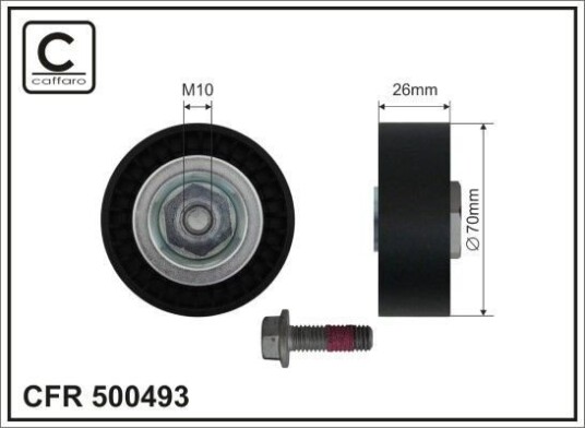 Løpehjul, vifterem CAFFARO 500493