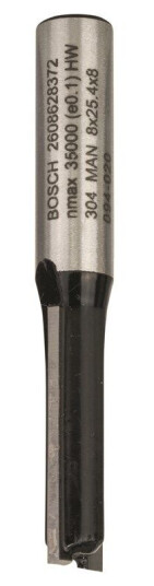 Bosch Notfres 8 mm for Tre - Høy kvalitet wolframkarbid, 56 mm lengde